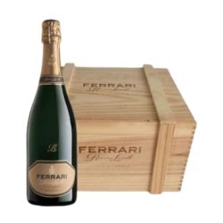 Trentodoc Riserva Lunelli 2015 Ferrari (Cassa in Legno 6 Bottiglie)