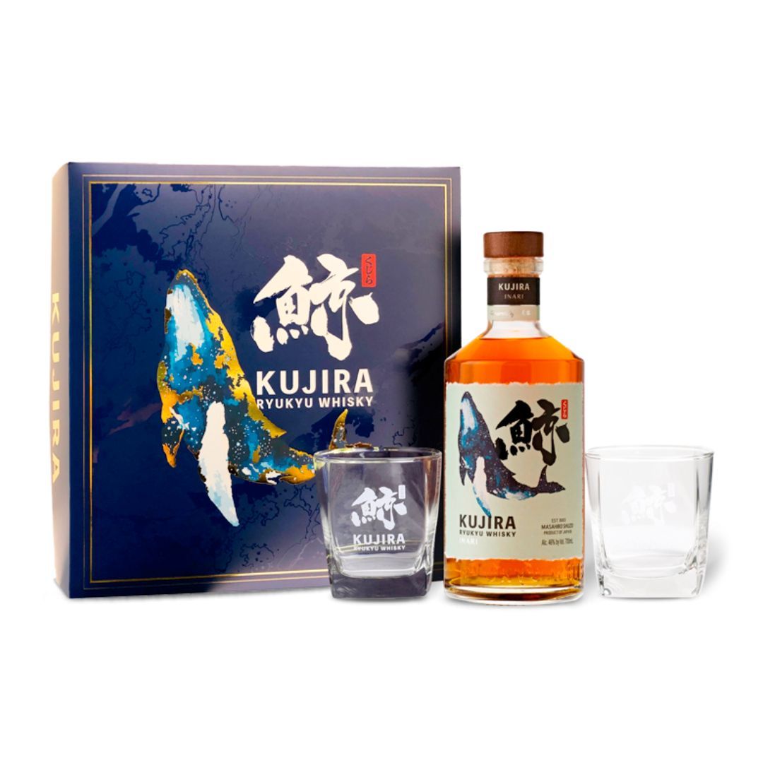 Kujira Whisky Inari Ryukyu + 2 Bicchieri – (Cofanetto Regalo)