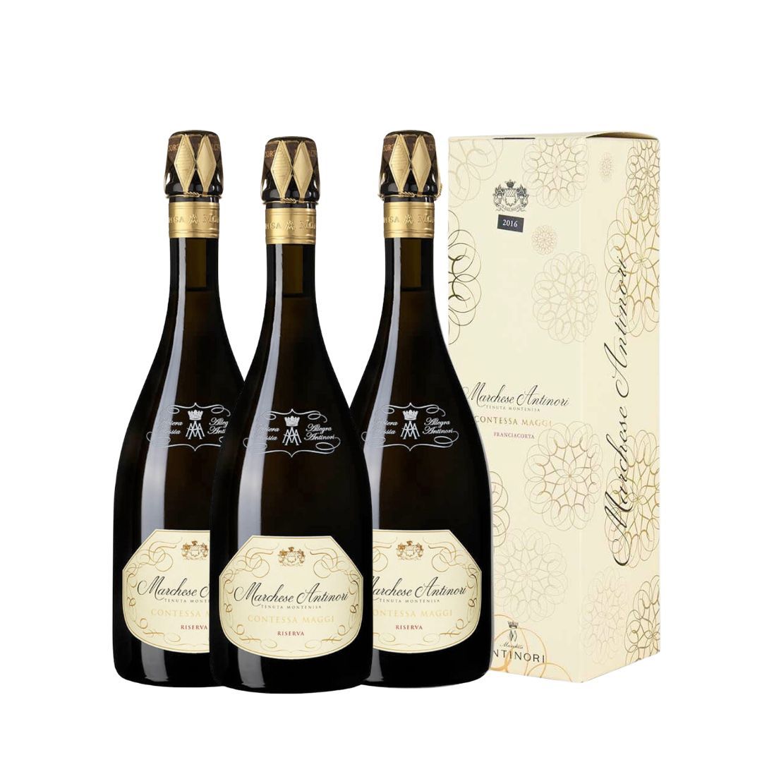 Antinori Montenisa Contessa Maggi Franciacorta 2016 (Box 3 Bottiglie)