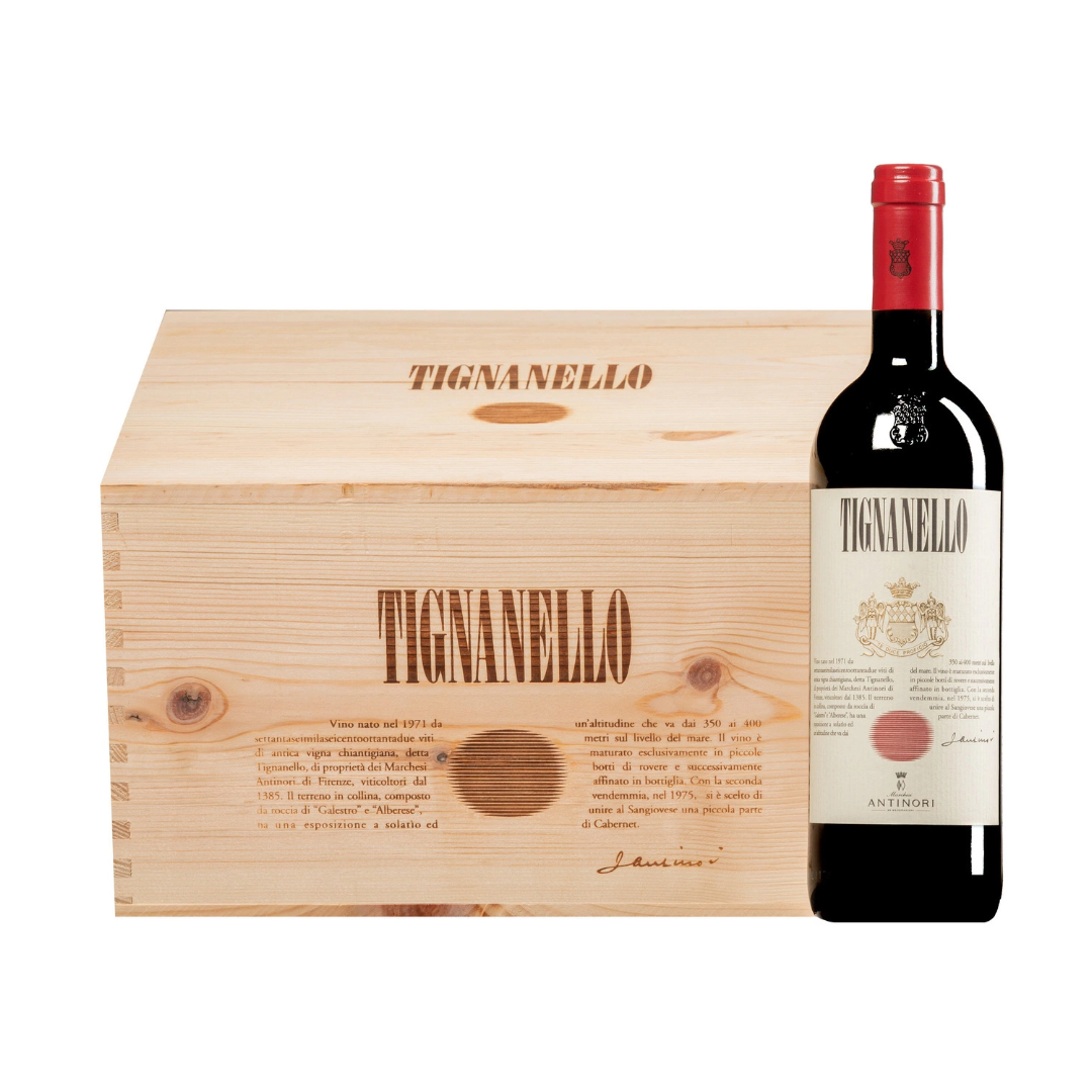 Cassa Legno 6 Bottiglie Tignanello 2022 Cassa Legno 6 Bottiglie Tignanello 2022